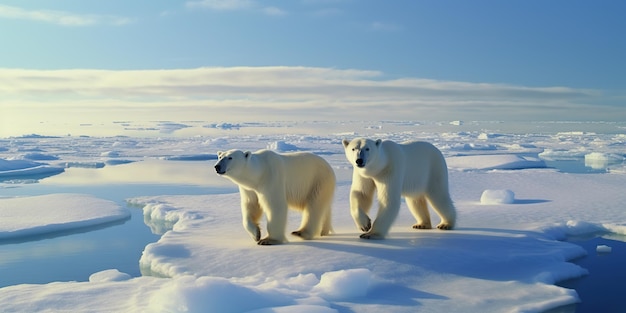 Dorosły samiec niedźwiedzia polarnego żyje na skraju archipelagu norweskiego, pomiędzy Norwegią kontynentalną a biegunem północnym