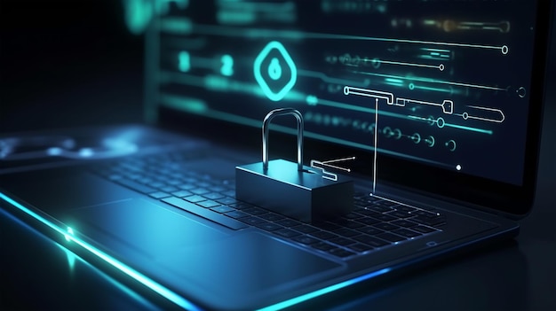Dostęp cyfrowy system uwierzytelniania użytkowników cybernetyka system bezpieczeństwa cyberbezpieczeństwo Wygenerowano AIx9