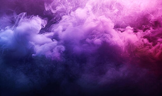Zdjęcie dramatyczny gradient od fioletowego do niebieskiego dymu idealny dla żywych tła i dynamicznych projektów graficznych