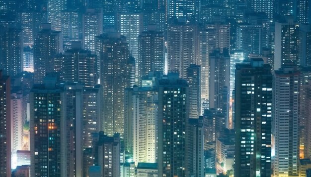 drapacze chmur miasta panoramę miasta miasto generatywne AI