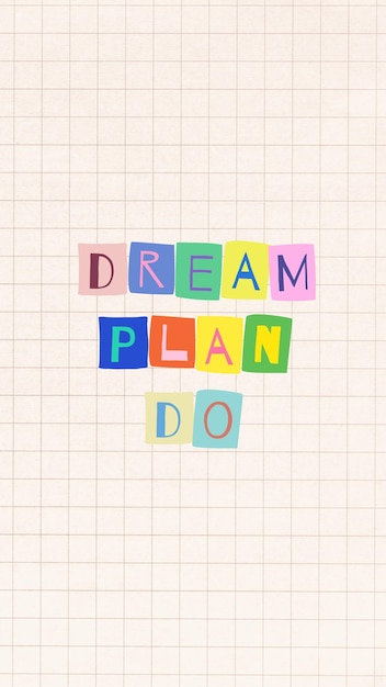Dream Plan Do cytuje szablon historii na Facebooku