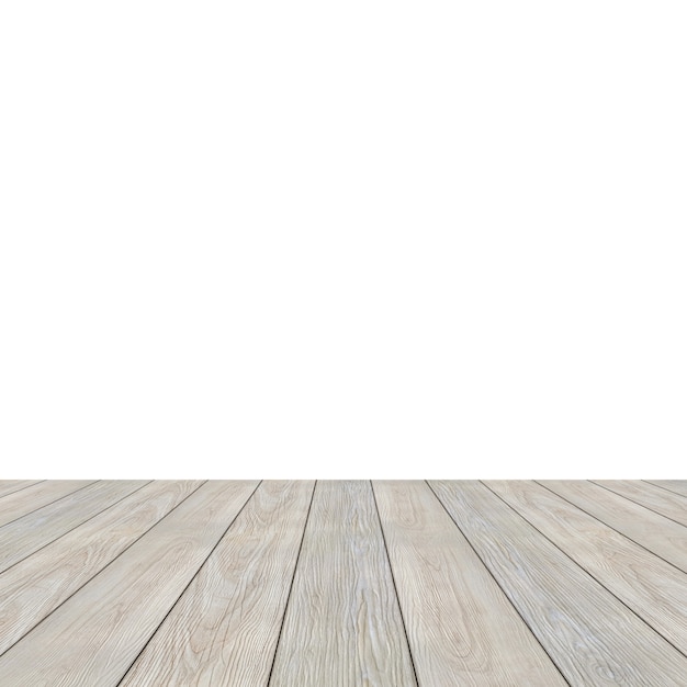 drewniana podłoga na białym tle