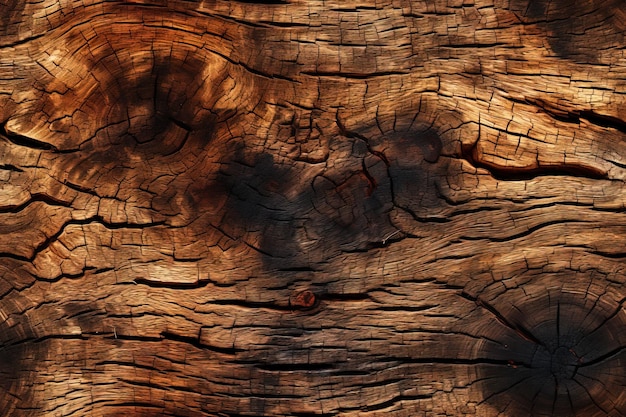 Drewniana powierzchnia natury, rustykalna i bez szwu