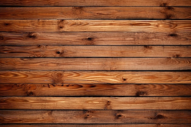 Drewniana ściana z wzorem różnych desek.