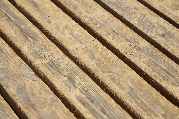 Drewniane Deski Starego Mostu Są Pokryte Piaskiem Jako Tło