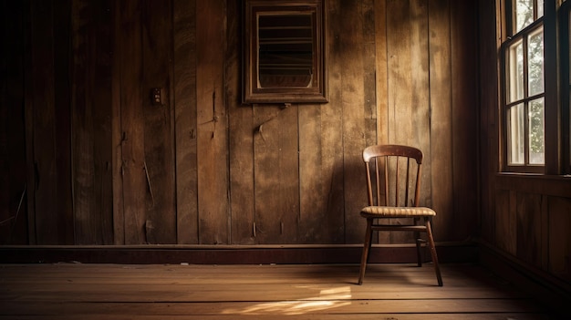 Drewniane krzesła w domu Fotografia