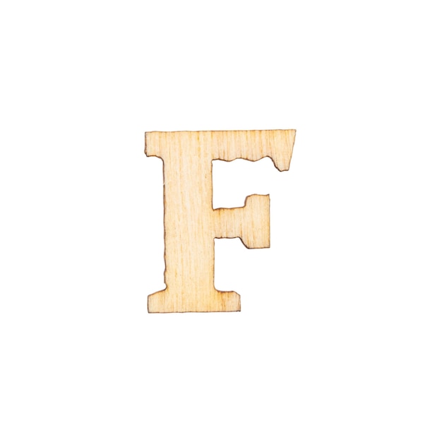 Zdjęcie drewniane litery alfabetu angielskiego na białym tle widok z góry