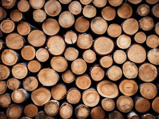 Drewniane naturalne drewniane drewno o teksturze tła widok z góry płaski układ