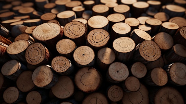 Zdjęcie drewniane naturalne drewniane drewno o teksturze tła widok z góry płaski układ