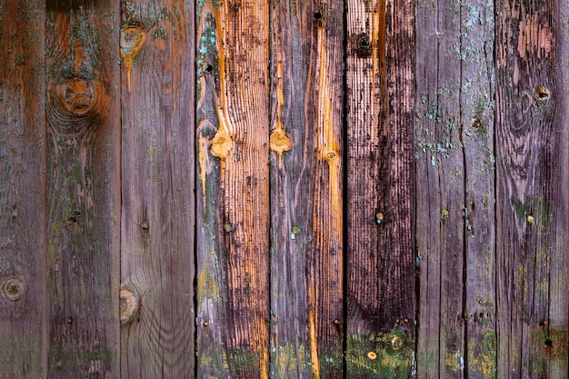 Drewniane Tła Starych Zgniłych Desek Z Pęknięciami I Brudną Farbą