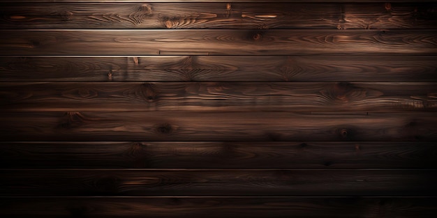 drewniane tło lub tekstura realistyczne ciemnobrązowe deski drewniowe