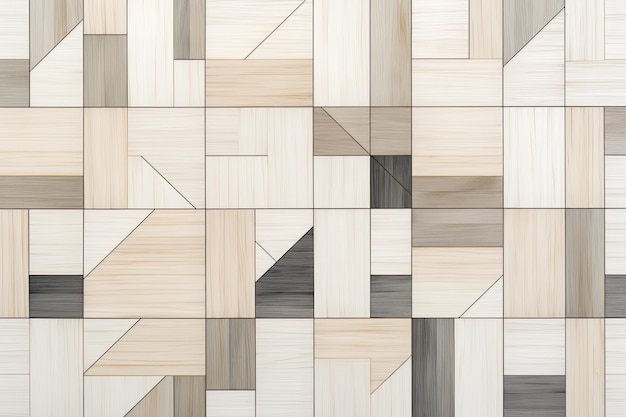Drewniany parkiet tekstura Abstrakcyjne tło i tekstura dla projektu Uderzający abstrakcyjny wzór geometryczny złożony z przecinających się linii Wygenerowano sztuczną inteligencję