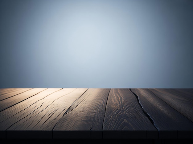 Drewniany stół i rozmycie tropikalnego białego tła montaż wyświetlacza produktu Wysokiej jakości zdjęcie 8k FHD