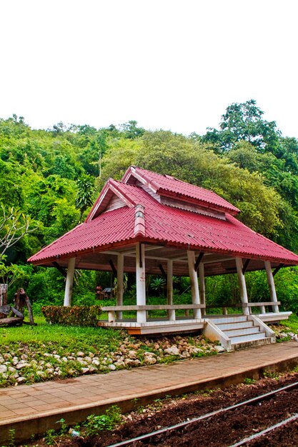 Drewniany tajlandzki dom