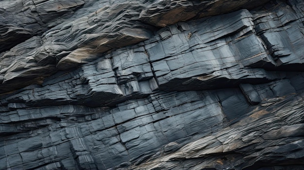 Drobne tekstury nierównej formacji skalnej przybrzeżnej