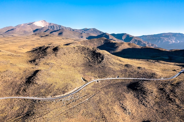 Droga do kanionu Colca w peruwiańskich Andach