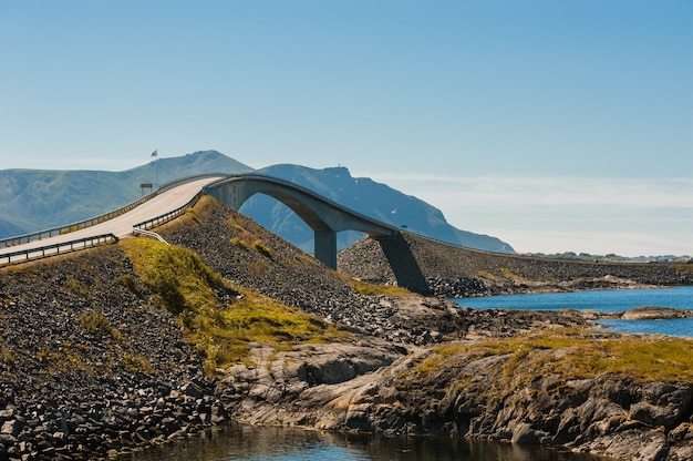 Droga do nieba - widok na Atlantic Road, Norwegia.