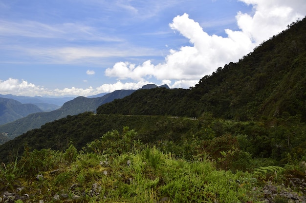 Droga śmierci Camino de la Muerte Yungas North Road między La Paz i Coroico Boliwia