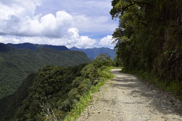 Droga śmierci Camino de la Muerte Yungas North Road między La Paz i Coroico Boliwia