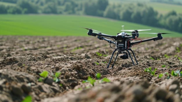 drony gromadzą dane w celu oceny składu gleby i poziomu składników odżywczych