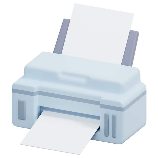drukarka 3d render ikona ilustracja