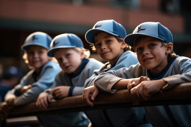 drużyna baseballowa na boisku baseballowym w stylu osobowości srebrno-niebieskiej