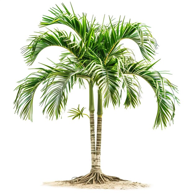 Drzewa kokosowe na białym tle