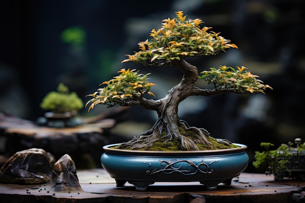 Drzewo Bonsai Tradycyjna japońska forma sztuki, profesjonalna fotografia reklamowa