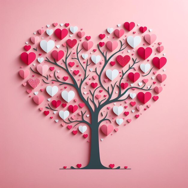 Drzewo serca, Walentynki.