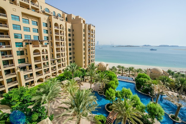 Dubaj, Zea, 30 Marca Położony W Palm Jumeirah Hotel Fairmont The Palm Oferuje Luksusowe Zakwaterowanie Ze Spektakularnymi Widokami. 30 Marca 2017