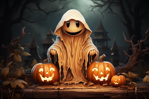 Duch Halloween jest w środku dyni