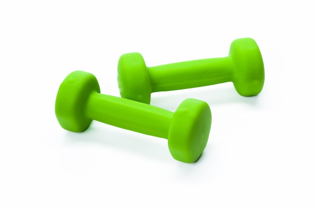 Dumbbells odizolowywający na bielu