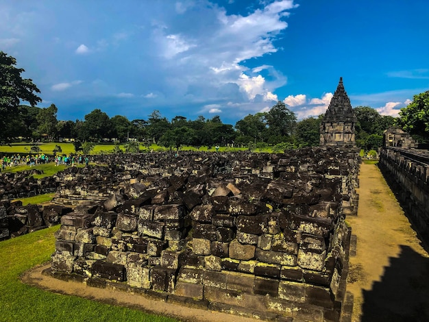 Duża grupa kamiennych budynków ze słowem angkor pośrodku.