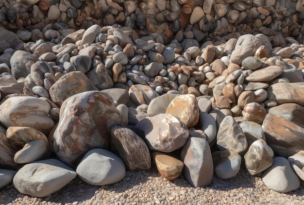 duża różnorodność skał w różnych wzorach
