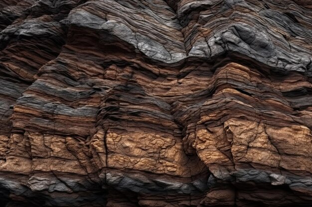 Duża skała z czarnym i brązowym tłem.