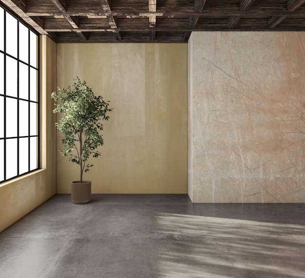 Duże luksusowe, nowoczesne, jasne wnętrza, model salonu, ilustracja, rendering 3D