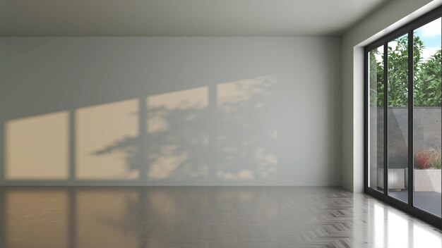 Duże luksusowe, nowoczesne, jasne wnętrza, model salonu, ilustracja, rendering 3D