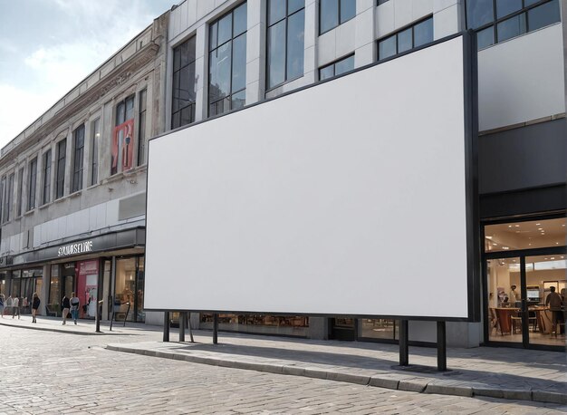 duży billboard jest na boku budynku