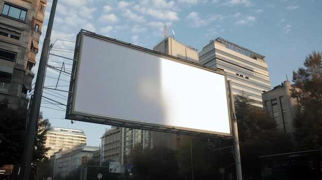 Duży pusty billboard miejski krajobraz