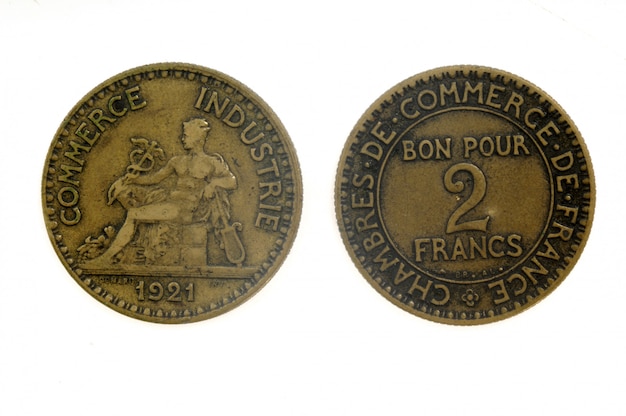 Dwa franki, francuska moneta,