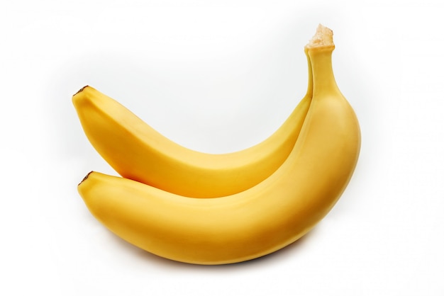 Dwa jasne żółte banany