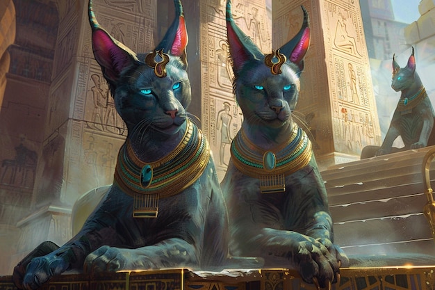 dwa koty z nazwą turban na nich
