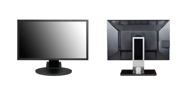Zdjęcie dwa monitory odizolowane