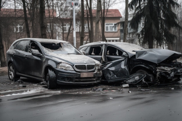 Dwa samochody, które mają na sobie słowo samochód