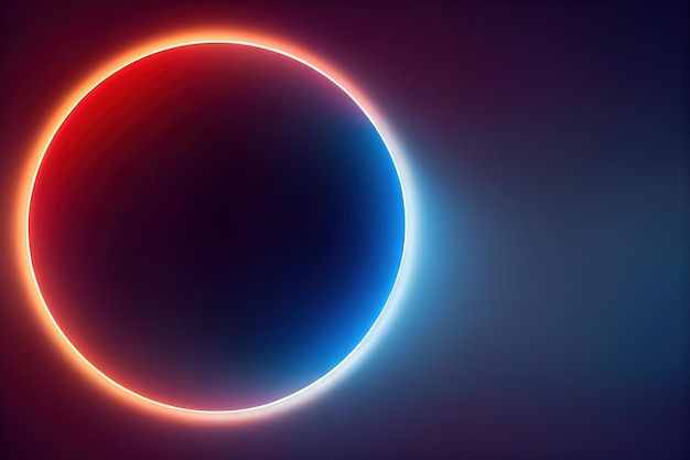 dwukolorowa grafika ruchu neonowego koloru na na białym tle. Niebieskie i różowe światło przesuwające się w celu nałożenia elementu. renderowania 3D, ilustracja rastrowa.