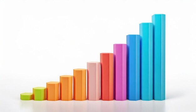 Zdjęcie dynamiczna przestrzeń graficzna wzrostu 3d dla twoich danych