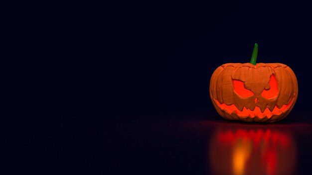 Dynia jack o lantern do renderowania 3d zawartości halloween