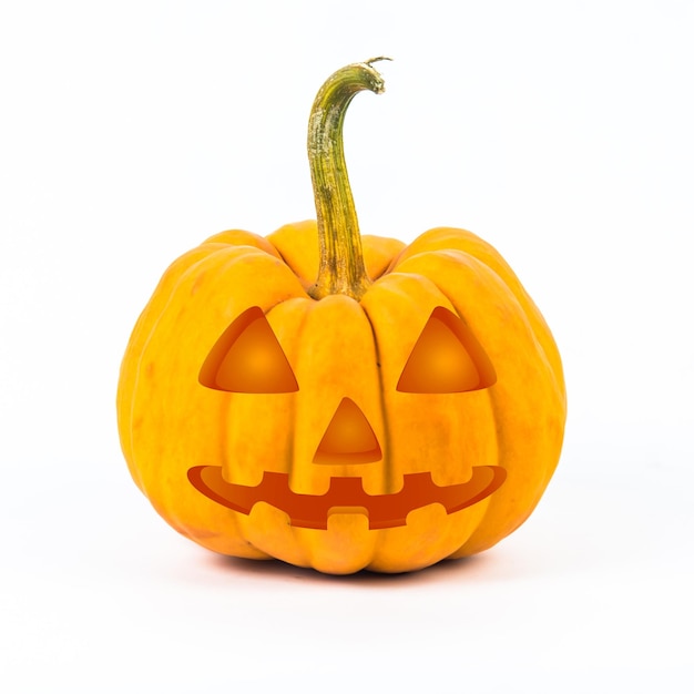 Dynie Halloween na białym tle