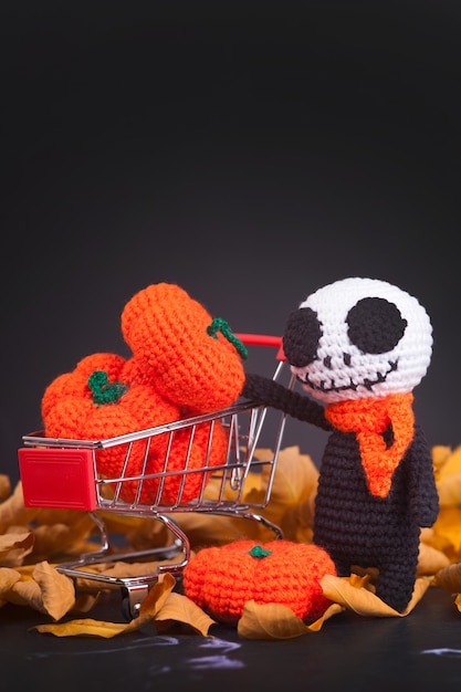 Dziane Potwory Zombie I Małe Dynie, Ręcznie Robione, Hobby. Amigurumi. Dekoracje Na Halloween