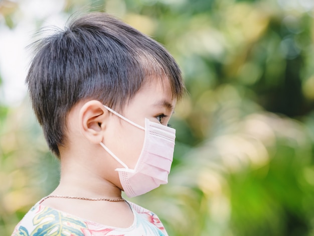 Dzieci W Masce. Nosić Maskę Twarzową Podczas Wybuchu Koronawirusa I Grypy. Ochrona Przed Wirusami I Chorobami
